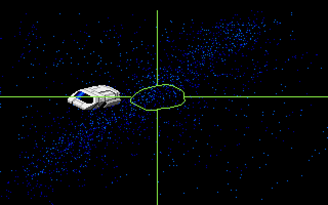 Space Quest III: The Pirates of Pestulon Atari ST Screenshot: Something is watching Roger's escape pod...