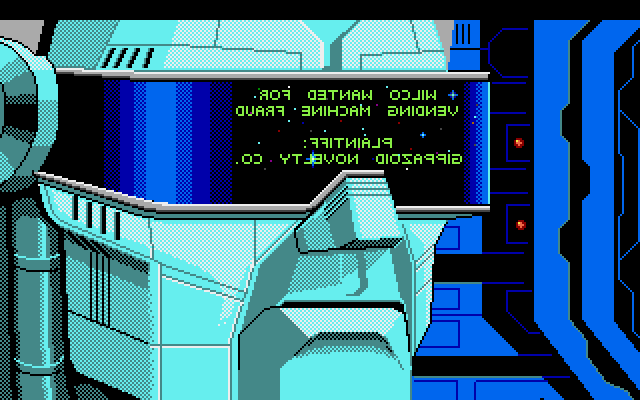 Space Quest III: The Pirates of Pestulon Atari ST Screenshot: Uh oh, someone is after me!