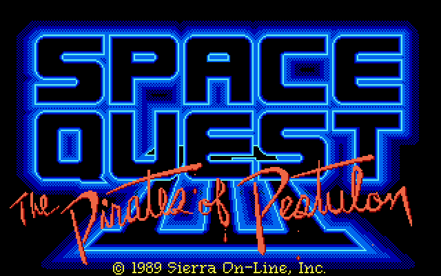 Space Quest III: The Pirates of Pestulon Atari ST Screenshot: Title screen.