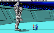 Space Quest III: The Pirates of Pestulon for Atari ST - It's robot battle time!