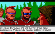 Space Quest III: The Pirates of Pestulon for Atari ST - Greetings Earthling!