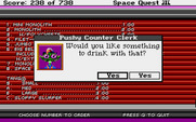 Space Quest III: The Pirates of Pestulon for Atari ST - Would you like something to drink with that?