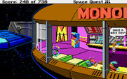 Space Quest III: The Pirates of Pestulon for Atari ST - Time to eat!