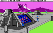 Space Quest III: The Pirates of Pestulon for Atari ST - The cloaking device I stole is working!
