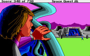 Space Quest III: The Pirates of Pestulon for Atari ST - The entrance to ScumSoft.