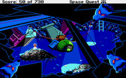 Space Quest III: The Pirates of Pestulon for Atari ST - Uh oh, giant rats!