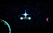 Space Quest III: The Pirates of Pestulon for Atari ST - Flying to an unknown destination...