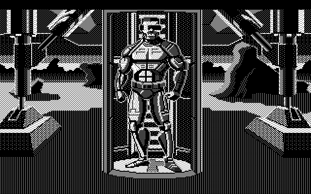 Space Quest III: The Pirates of Pestulon Atari ST Screenshot: Arnoid the Annihilator has also landed...