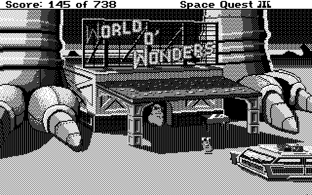 Space Quest III: The Pirates of Pestulon Atari ST Screenshot: Welcome to the World O' Wonders!