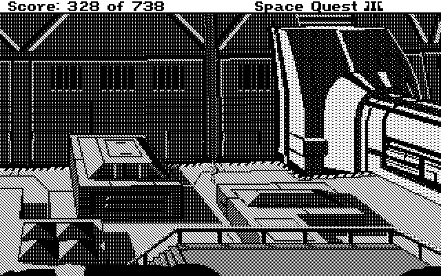 Space Quest III: The Pirates of Pestulon Atari ST Screenshot: This place is huge!
