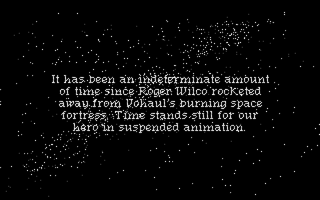 Space Quest III: The Pirates of Pestulon Atari ST Screenshot: The story so far...