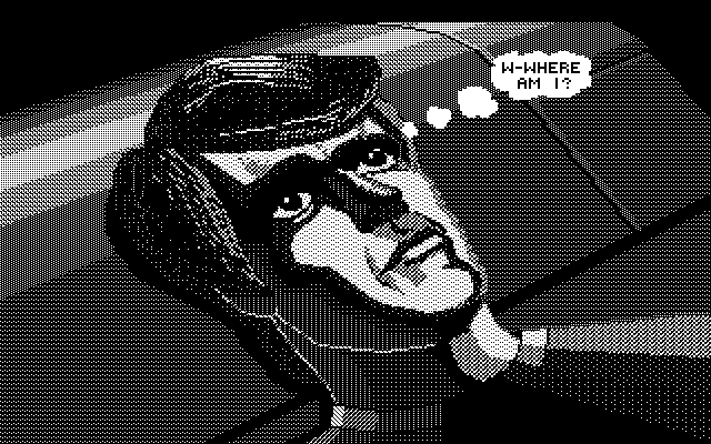 Space Quest III: The Pirates of Pestulon Atari ST Screenshot: Where am I?