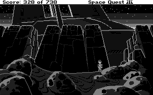 Space Quest III: The Pirates of Pestulon Atari ST Screenshot: I need to get out of here fast...