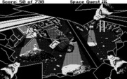 Space Quest III: The Pirates of Pestulon for Atari ST - Uh oh, giant rats are watching!