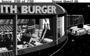 Space Quest III: The Pirates of Pestulon for Atari ST - Exploring this burger joint.
