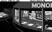 Space Quest III: The Pirates of Pestulon for Atari ST - Time to eat!