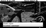 Space Quest III: The Pirates of Pestulon for Atari ST - Examining the environment...