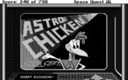 Space Quest III: The Pirates of Pestulon for Atari ST - Astro Chicken game title.
