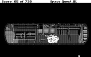 Space Quest III: The Pirates of Pestulon for Atari ST - Roger is caught off guard by one of those rats!