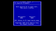 Bubble Bobble for IBM PC/Compatibles - If a joystick is selected it will need to be calibrated.