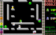 Bubble Bobble for IBM PC/Compatibles - Dodging enemies...