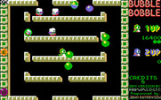 Bubble Bobble for IBM PC/Compatibles - Use bubbles to capture the enemies.