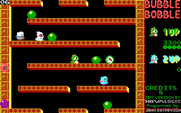 Bubble Bobble for IBM PC/Compatibles - Catch opponents in bubbles.