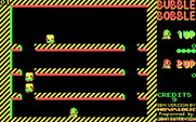 Bubble Bobble for IBM PC/Compatibles - Starting the first level.