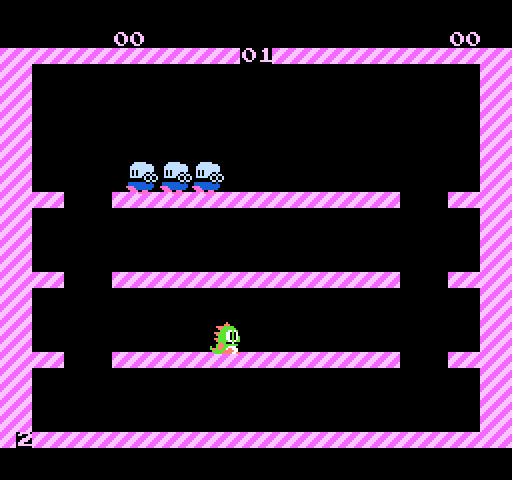 Bubble Bobble NES / Famicom Screenshot: Game start.