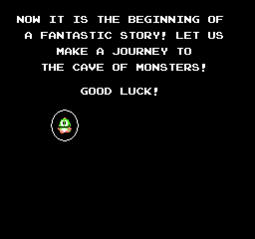 Bubble Bobble NES / Famicom Screenshot: Game introduction.