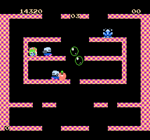 Bubble Bobble NES / Famicom Screenshot: I was caught!
