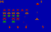 Space Commanders for IBM PC/Compatibles - Attempting to shoot the saucer.
