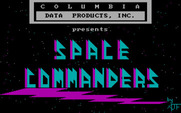 Space Commanders for IBM PC/Compatibles - Title screen.