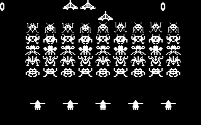 Space Commanders IBM PC/Compatibles Screenshot: Game start.