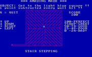 Amazing Maze for IBM PC/Compatibles - Lots of tricky turns in the stair stepping maze.