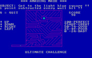 Amazing Maze for IBM PC/Compatibles - Diagonals make this maze tricky.
