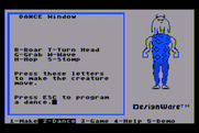 Creature Creator for Atari 8-bit - Dance instructions.