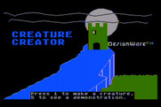 Creature Creator for Atari 8-bit - Title screen.