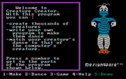 Creature Creator for IBM PC/Compatibles - Welcome to the program!