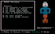 Creature Creator for IBM PC/Compatibles - The help screen.
