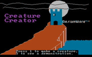 Creature Creator for IBM PC/Compatibles - Title screen.