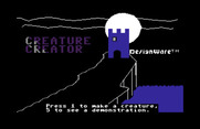 Creature Creator for Commodore 64 - Title screen.