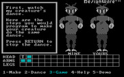 Creature Creator for IBM PC/Compatibles - How to play the dance game.