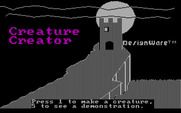 Creature Creator for IBM PC/Compatibles - Title screen.