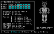 Creature Creator for IBM PC/Compatibles - Programming some dance moves.