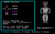 Creature Creator for IBM PC/Compatibles - You can create a varity of creatures from different parts.