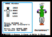 Creature Creator for Apple II - Making a creature...