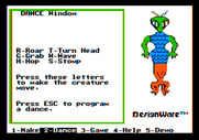 Creature Creator for Apple II - You can instruct creatures to dance...