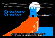 Creature Creator for Apple II - Title screen.