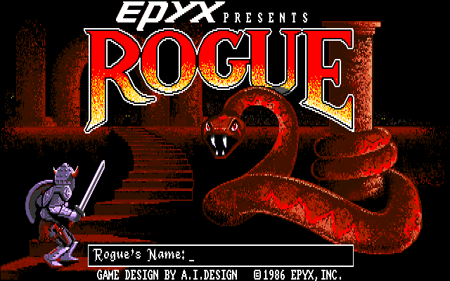 Rogue Amiga Screenshot: Title screen.